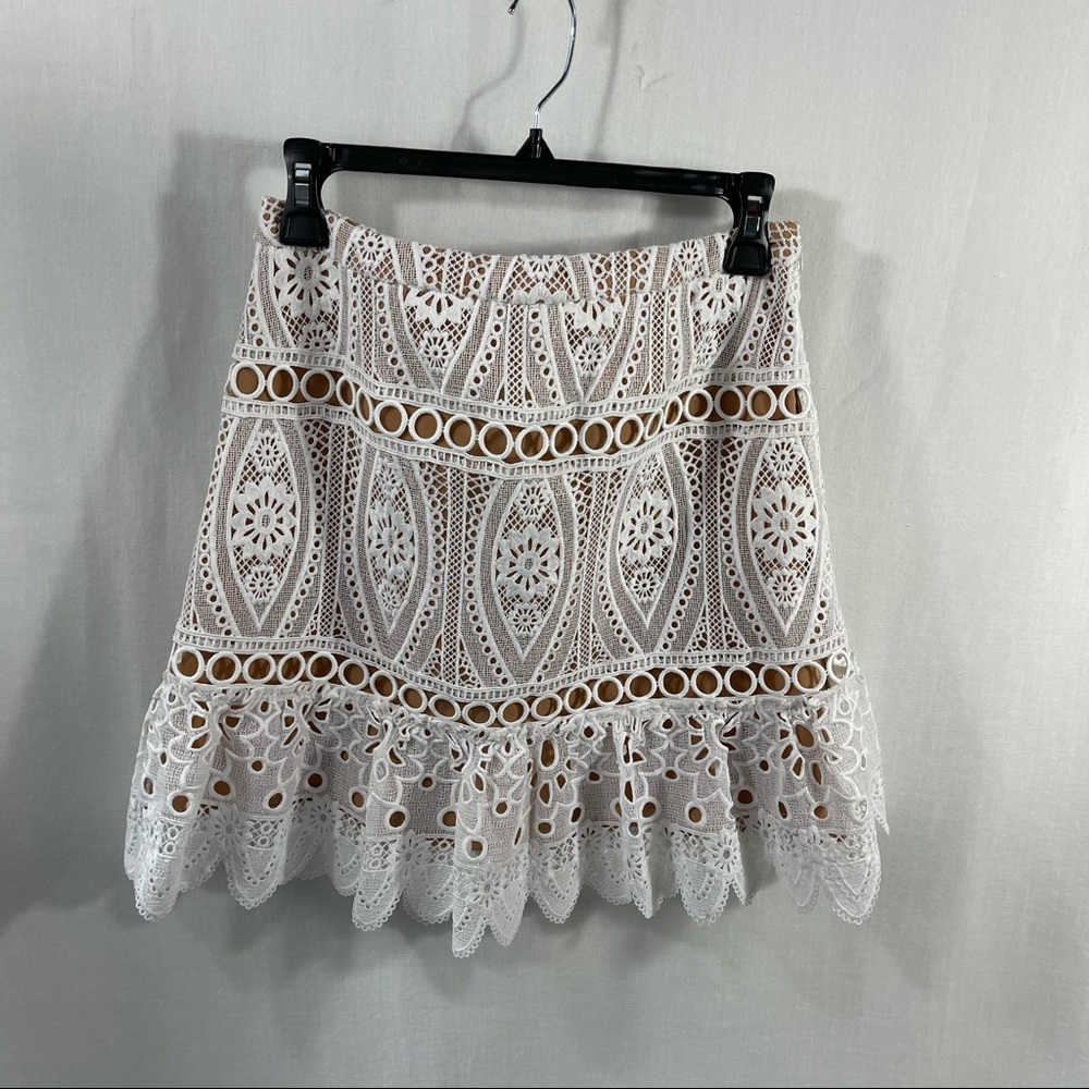 Michael Kors White Lace Skirt